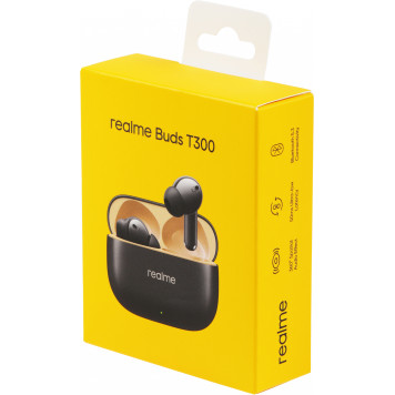 Наушники внутриканальные Realme Buds T300 RMA2302 черный беспроводные bluetooth в ушной раковине (631209000023) 