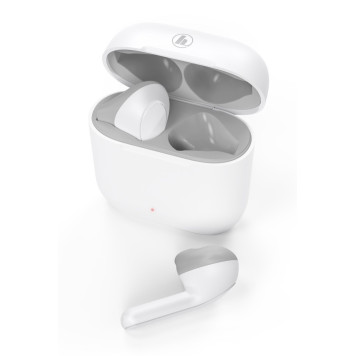 Гарнитура вкладыши Hama Freedom Light белый/серый беспроводные bluetooth в ушной раковине (00184068) -1