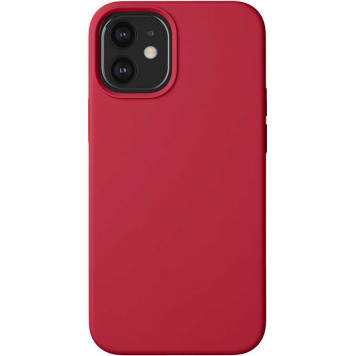 Чехол (клип-кейс) Deppa для Apple iPhone 12 mini Liquid Silicone красный (87786) -1
