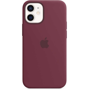 Чехол (клип-кейс) Apple для Apple iPhone 12 mini Silicone Case with MagSafe сливовый (MHKQ3ZE/A) -3