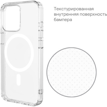 Чехол (клип-кейс) uBear для Apple iPhone 15 Real Mag Case with MagSafe прозрачный (CS252TT61RL-I23M) -10
