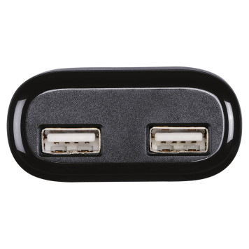 Сетевое зар./устр. Hama H-173608 2.4A+2.4A универсальное кабель USB Type C черный (00173608) -2