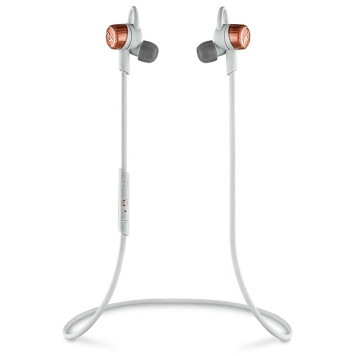 Гарнитура вкладыши Plantronics BackBeat Go 3 белый/оранжевый беспроводные bluetooth шейный обод (204351-05) -1
