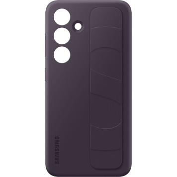 Чехол (клип-кейс) Samsung для Samsung Galaxy S24 Standing Grip Case S24 темно-фиолетовый (EF-GS921CEEGRU) -1