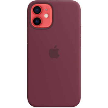 Чехол (клип-кейс) Apple для Apple iPhone 12 mini Silicone Case with MagSafe сливовый (MHKQ3ZE/A) -2