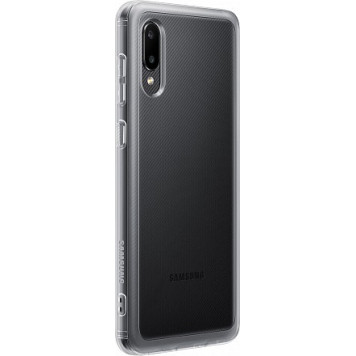 Чехол (клип-кейс) Samsung для Samsung Galaxy A02 Soft Clear Cover прозрачный (EF-QA022TTEGRU) -2