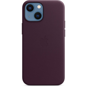Чехол (клип-кейс) Apple для Apple iPhone 13 mini Leather Case with MagSafe темная вишня (MM0G3ZE/A) -2