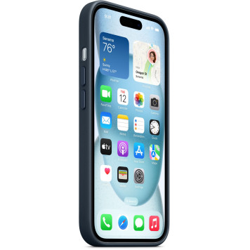 Чехол (клип-кейс) Apple для Apple iPhone 15 MT3G3FE/A with MagSafe Pacific Blue -6