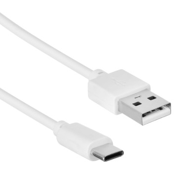 Кабель SunWind USB (m)-USB Type-C (m) 1м белый блистер 