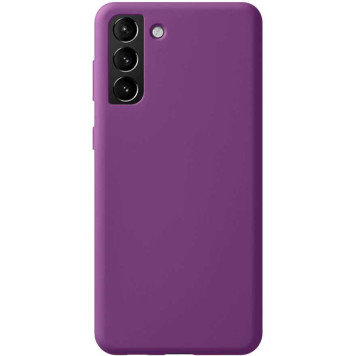 Чехол (клип-кейс) Deppa для Samsung Galaxy S21+ Liquid Silicone Pro фиолетовый (870024) 