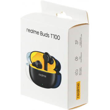 Гарнитура внутриканальные Realme Buds T100 RMA2109 белый беспроводные bluetooth в ушной раковине (6672687) 