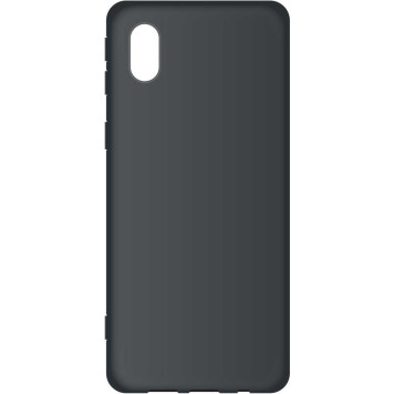 Чехол (клип-кейс) BoraSCO для Samsung Galaxy A01 Core Silicone Case черный (матовый) (39204) -3