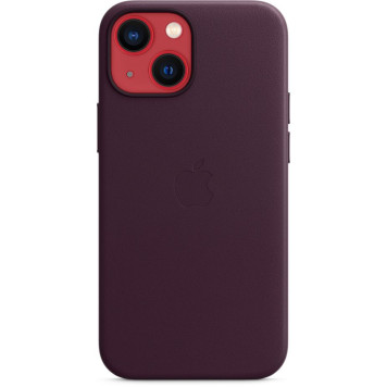 Чехол (клип-кейс) Apple для Apple iPhone 13 mini Leather Case with MagSafe темная вишня (MM0G3ZE/A) -4