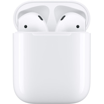 Гарнитура вкладыши Apple AirPods 2 A2032,A2031,A1602 белый беспроводные bluetooth в ушной раковине (MV7N2ZM/A) 