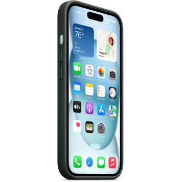 Чехол (клип-кейс) Apple для Apple iPhone 15 MT3J3FE/A with MagSafe Evergreen -6