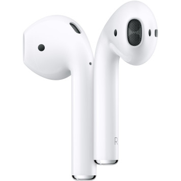Гарнитура вкладыши Apple AirPods 2 A2032,A2031,A1602 белый беспроводные bluetooth в ушной раковине (MV7N2ZM/A) -1