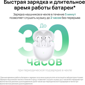 Наушники вкладыши Huawei FreeBuds 5 Honey-T10 серебристый беспроводные bluetooth в ушной раковине (55036454) -7