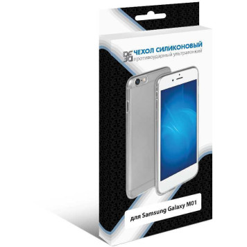Чехол (клип-кейс) DF для Samsung Galaxy M01 sCase-101 прозрачный (DF SCASE-101) -3