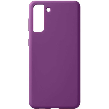 Чехол (клип-кейс) Deppa для Samsung Galaxy S21+ Liquid Silicone Pro фиолетовый (870024) -1