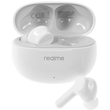 Гарнитура внутриканальные Realme Buds T100 RMA2109 белый беспроводные bluetooth в ушной раковине (6672687) -3