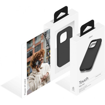 Чехол (клип-кейс) uBear для Apple iPhone 15 Pro Touch Mag Case with MagSafe черный (CS263BL61PTH-I23M) -4