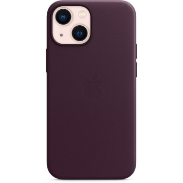 Чехол (клип-кейс) Apple для Apple iPhone 13 mini Leather Case with MagSafe темная вишня (MM0G3ZE/A) -3