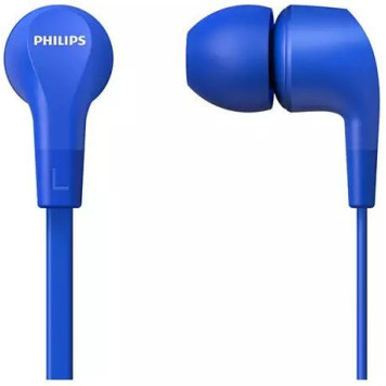 Гарнитура вкладыши Philips TAE1105BL/00 1.2м синий проводные в ушной раковине 