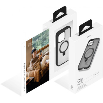Чехол (клип-кейс) uBear для Apple iPhone 15 Plus Clip Mag Case with MagSafe черный (CS300BL67RG-I23M) -3