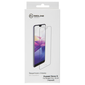 Защитное стекло для экрана Redline черный для Huawei Nova 3i 1шт. (УТ000017128) -1