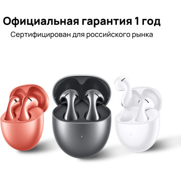 Наушники вкладыши Huawei FreeBuds 5 Honey-T10 серебристый беспроводные bluetooth в ушной раковине (55036454) -6