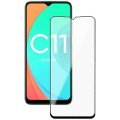 Защитное стекло для экрана Deppa черный для Realme C11 1шт. (62687)