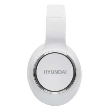Гарнитура накладные Hyundai H-HP103 белый беспроводные bluetooth оголовье -1