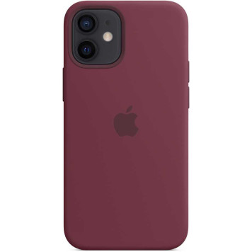 Чехол (клип-кейс) Apple для Apple iPhone 12 mini Silicone Case with MagSafe сливовый (MHKQ3ZE/A) -4