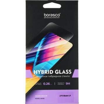 Защитное стекло для экрана BoraSCO Hybrid Glass прозрачный для ZTE Blade L9 2.5D антиблик. 1шт. (70012) -1