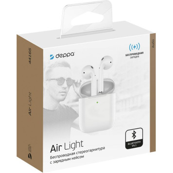 Гарнитура вкладыши Deppa Air Light белый беспроводные bluetooth в ушной раковине (44165) -4