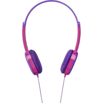 Наушники накладные Hama Kids 1.2м фиолетовый/розовый проводные оголовье (00177014) -2