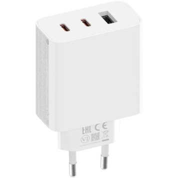 Сетевое зар./устр. Xiaomi 67W GaN Charger 2C1A EU 67W 6.1A (PD) 2хUSB-C/USB-A универсальное белый (BHR7493EU) 