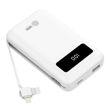 Мобильный аккумулятор Cactus CS-PBFSNT-10000 10000mAh 3A 1xUSB белый -3
