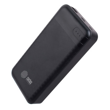 Мобильный аккумулятор Cactus CS-PBFSET-20000 Li-Pol 20000mAh 2.1A+2.1A черный 2xUSB материал пластик -1