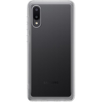 Чехол (клип-кейс) Samsung для Samsung Galaxy A02 Soft Clear Cover прозрачный (EF-QA022TTEGRU) 