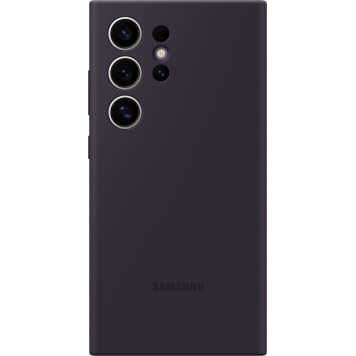 Чехол (клип-кейс) Samsung для Samsung Galaxy S24 Ultra Silicone Case S24 Ultra темно-фиолетовый (EF-PS928TEEGRU) 
