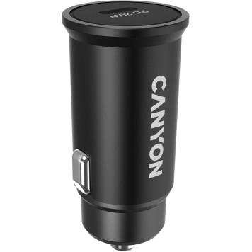 Автомобильное зар./устр. Canyon CNS-CCA20B 20W 3A (PD+QC) USB Type-C универсальное черный -3