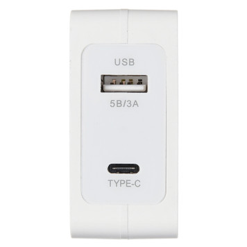 Сетевое зар./устр. Digma DGPD-45W-WG 3A+2.4A PD универсальное кабель USB Type C белый -3