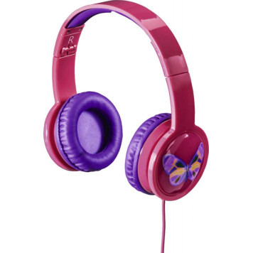 Наушники мониторные Hama Blink`n Kids 1.2м розовый проводные оголовье (00135664) -8