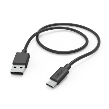 Кабель Hama H-201594 00201594 USB-A-USB-C 1м черный 