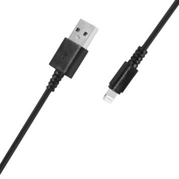 Кабель SunWind USB (m)-Lightning (m) 1.2м черный блистер -4