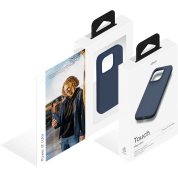 Чехол (клип-кейс) uBear для Apple iPhone 15 Pro Max Touch Mag Case with MagSafe темно-синий (CS278DB67PTH-I23M) -4