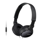 Гарнитура мониторные Sony MDR-ZX110AP 1.2м черный проводные оголовье (MDRZX110APB.CE7)