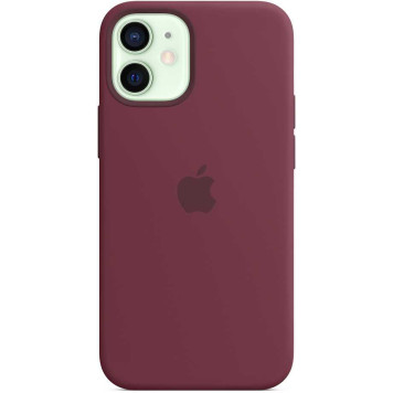 Чехол (клип-кейс) Apple для Apple iPhone 12 mini Silicone Case with MagSafe сливовый (MHKQ3ZE/A) -1