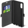 Чехол (флип-кейс) DF для Samsung Galaxy A02 sFlip-85 черный (DF SFLIP-85 (BLACK)) 